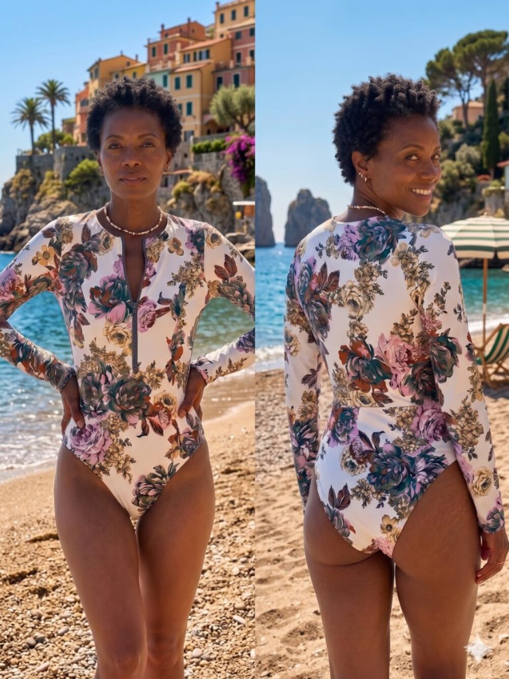 Maaji Reversible One-Piece Long Sleeve Swimsuit | NWOT